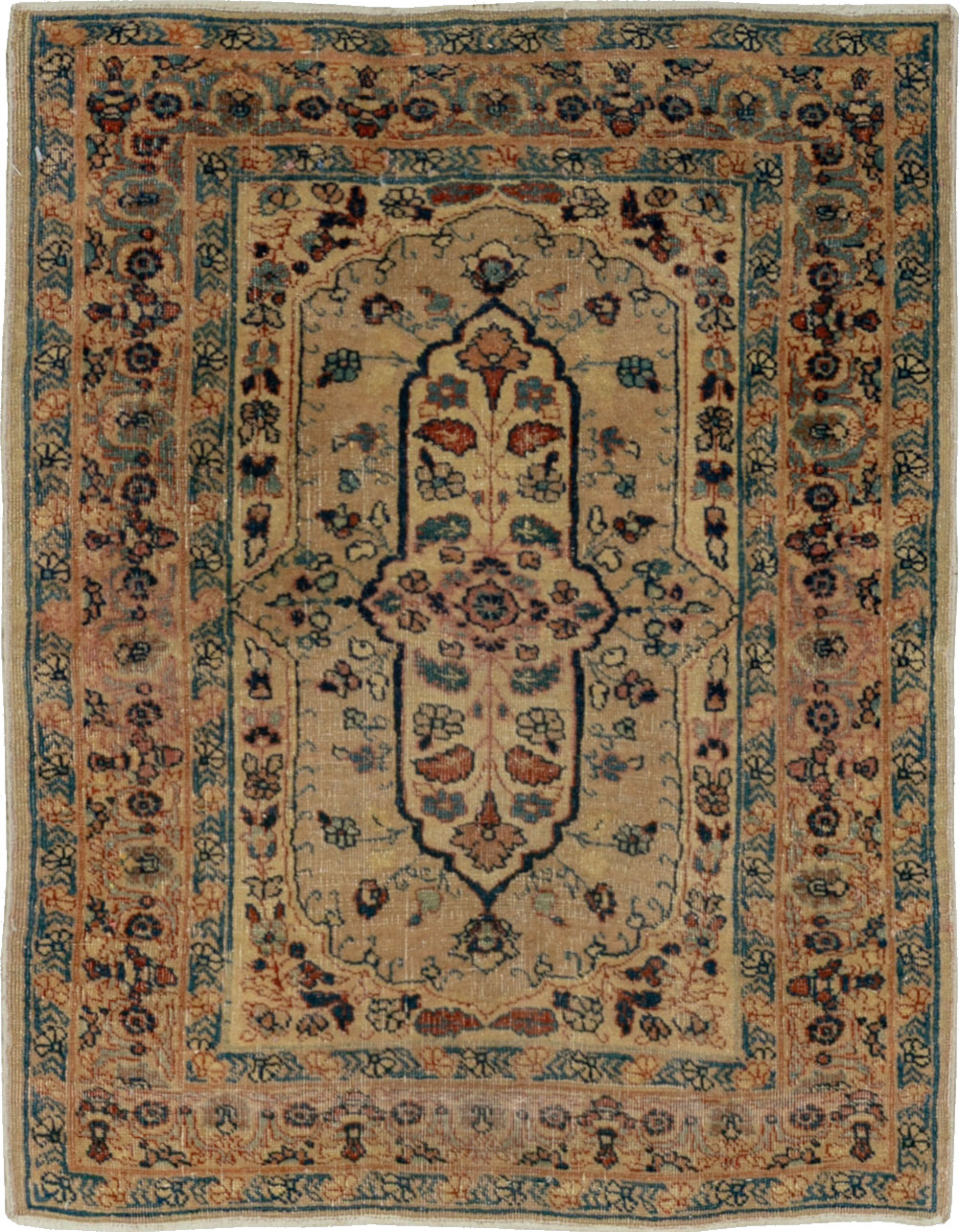 Antique Persian Tabriz Hagi Jalili Rug, No.27813 - Gsblank