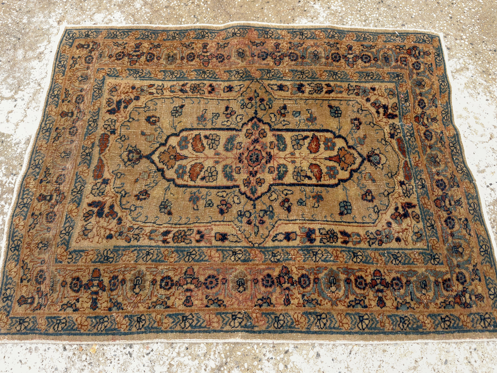 Antique Persian Tabriz Hagi Jalili Rug, No.27813 - Gsblank