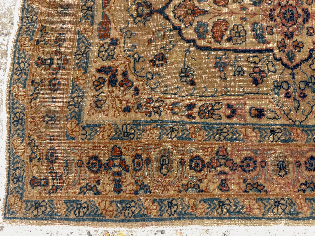 Antique Persian Tabriz Hagi Jalili Rug, No.27813 - Gsblank