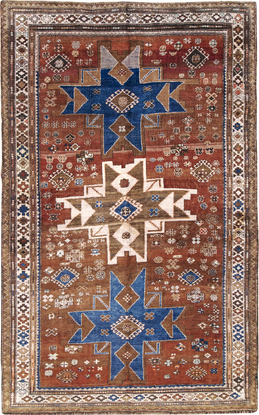 Vintage  Caucasian Kazak Rug, No.27814 - Gsblank