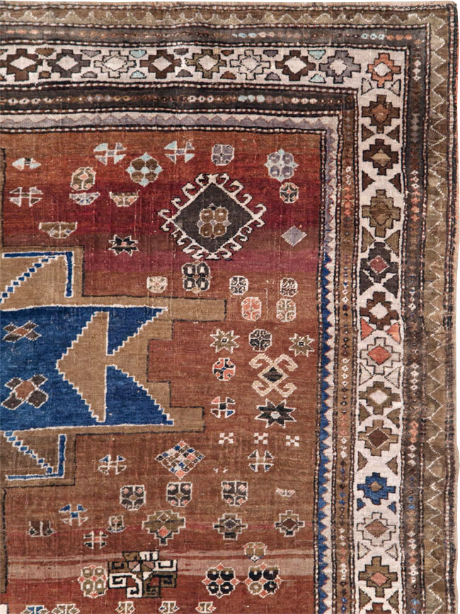 Vintage  Caucasian Kazak Rug, No.27814 - Gsblank