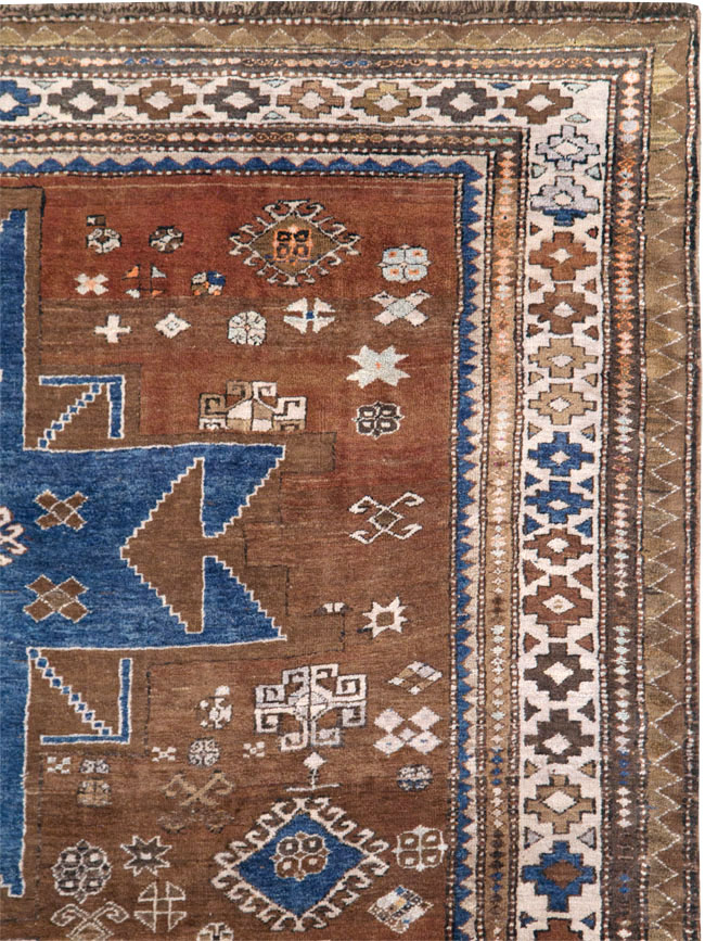 Vintage  Caucasian Kazak Rug, No.27814 - Gsblank