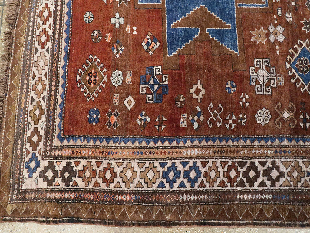 Vintage  Caucasian Kazak Rug, No.27814 - Gsblank