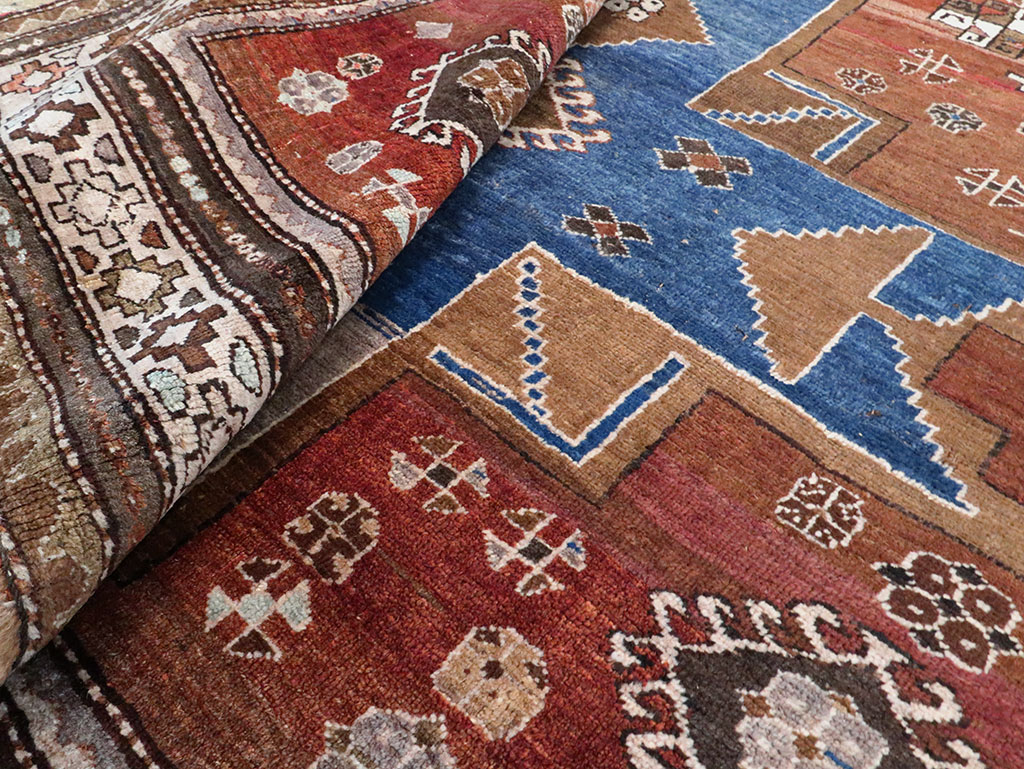 Vintage  Caucasian Kazak Rug, No.27814 - Gsblank