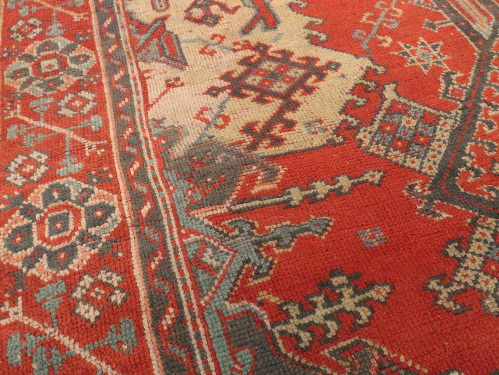 Antique Turkish Oushak Rug, No.27815 - Gsblank