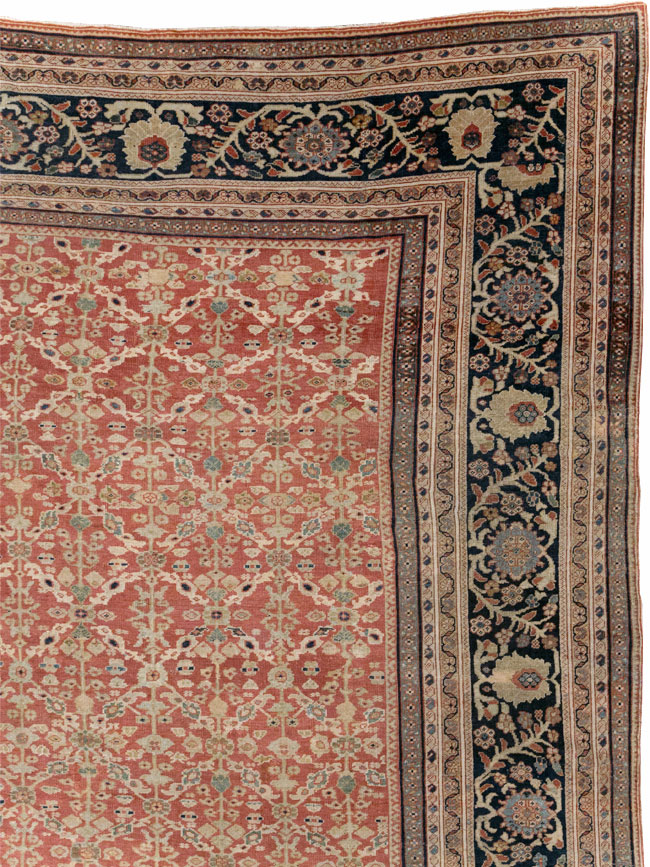 Antique Persian Mahal Oversize Carpet, No.27816 - Gsblank