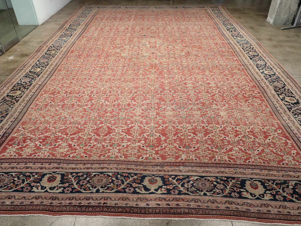 Antique Persian Mahal Oversize Carpet, No.27816 - Gsblank
