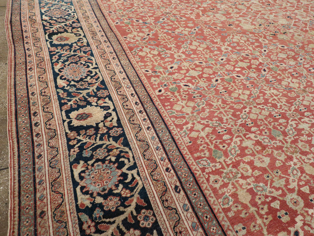 Antique Persian Mahal Oversize Carpet, No.27816 - Gsblank