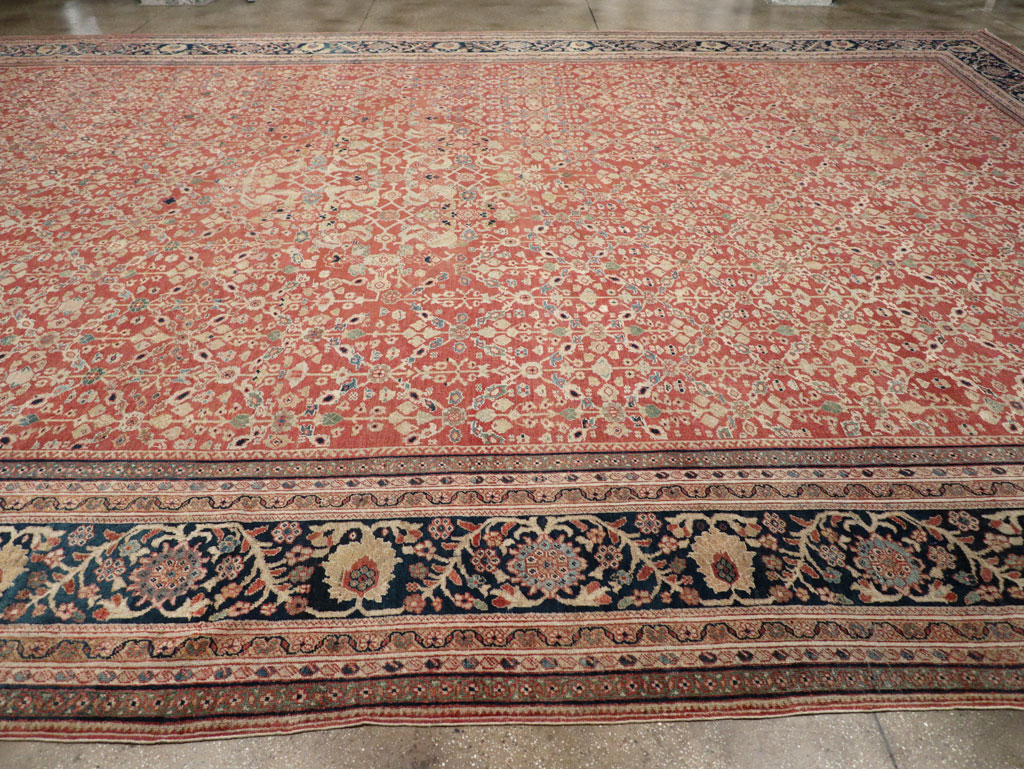 Antique Persian Mahal Oversize Carpet, No.27816 - Gsblank
