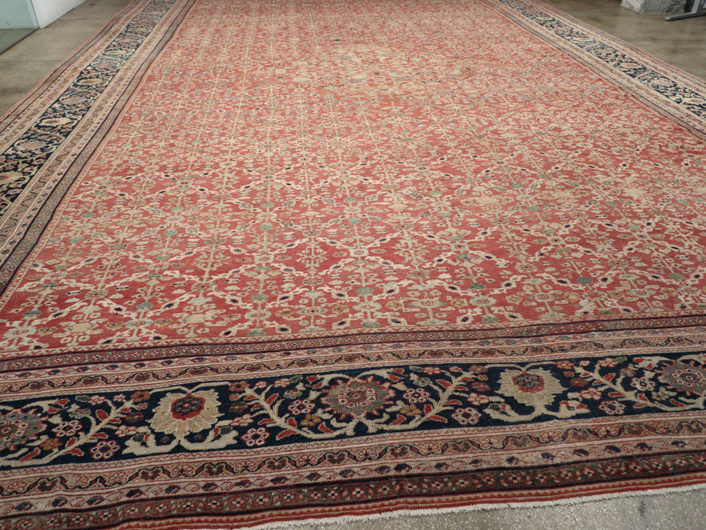 Antique Persian Mahal Oversize Carpet, No.27816 - Gsblank