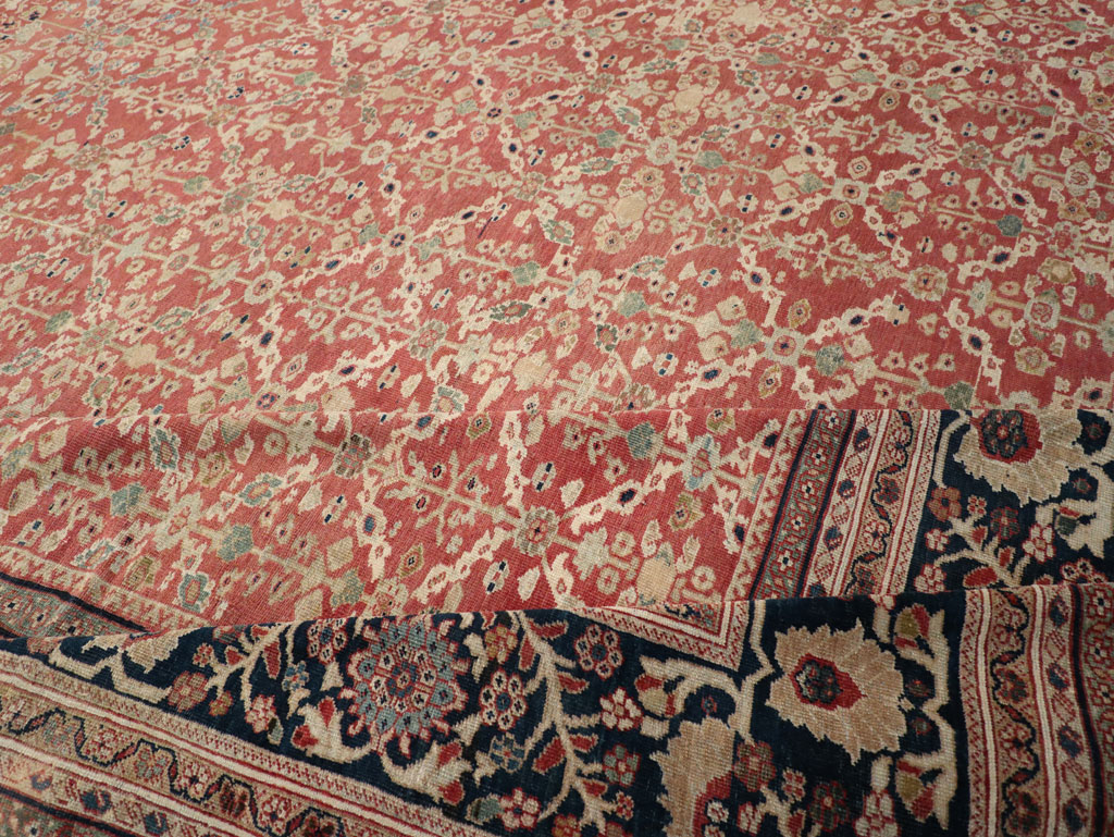 Antique Persian Mahal Oversize Carpet, No.27816 - Gsblank