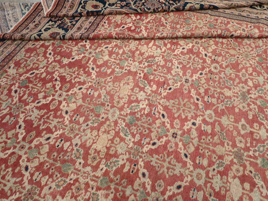 Antique Persian Mahal Oversize Carpet, No.27816 - Gsblank