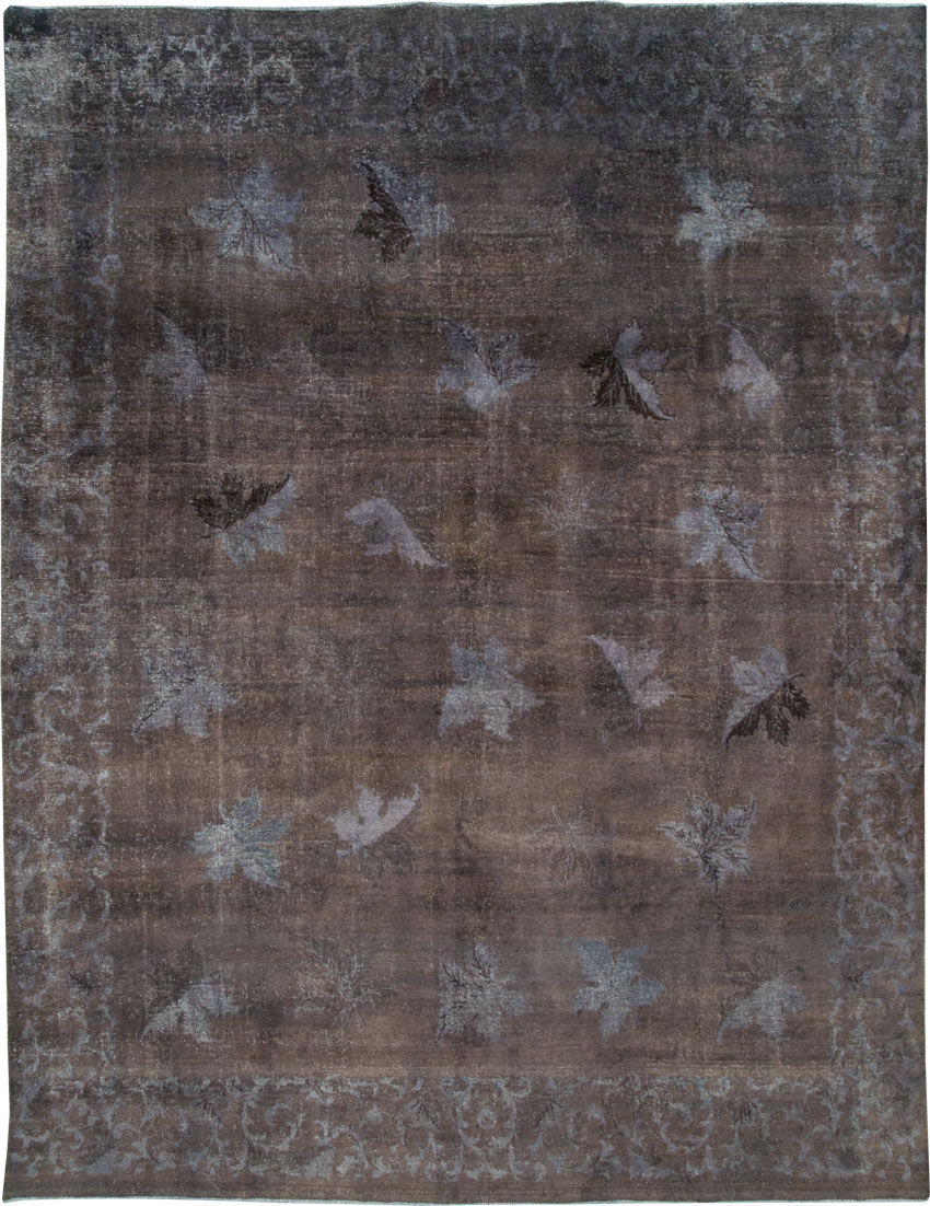 Vintage Persian Mashad Carpet, No.27821 - Gsblank