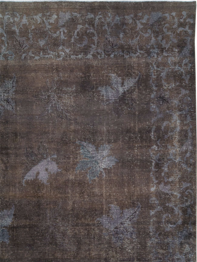 Vintage Persian Mashad Carpet, No.27821 - Gsblank