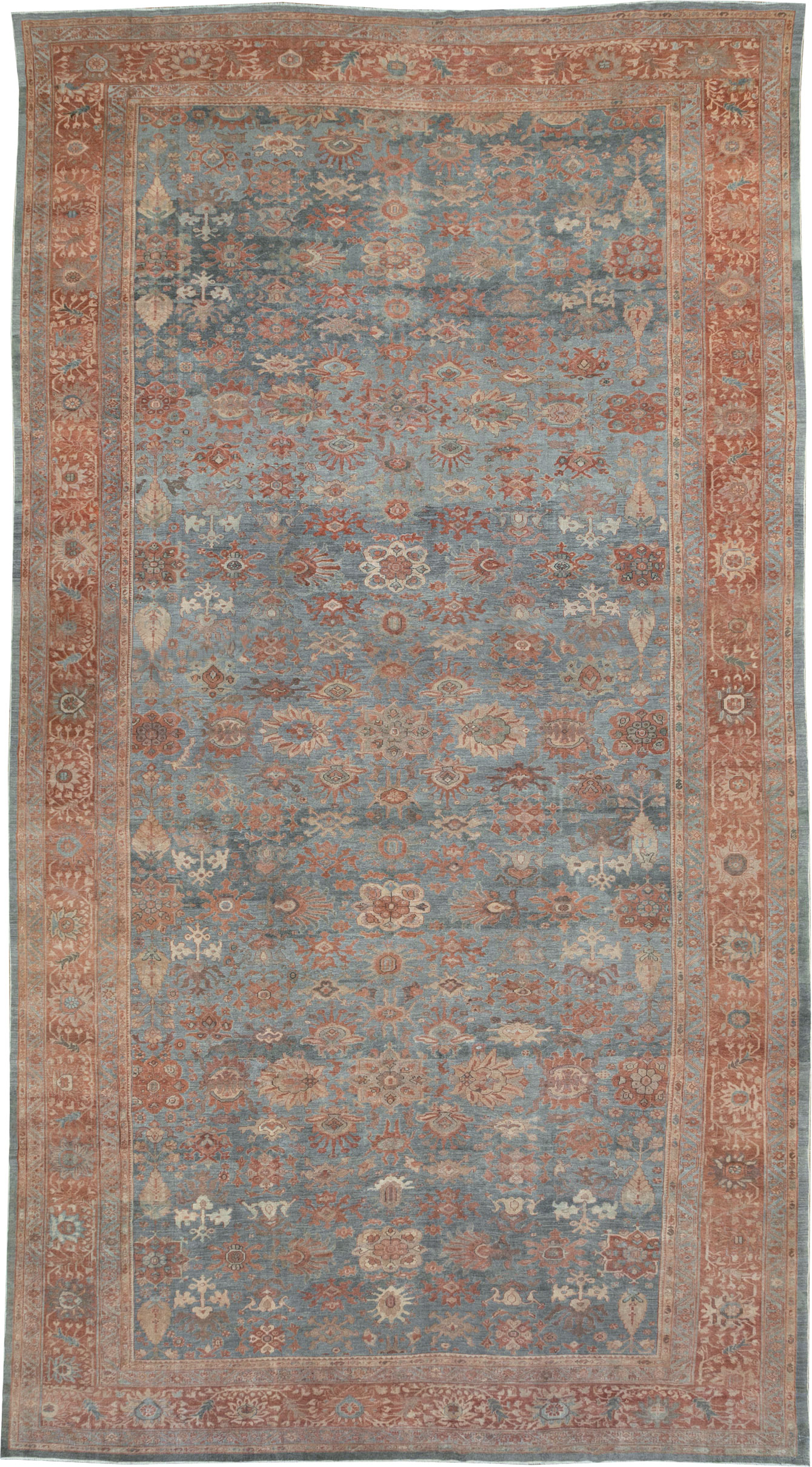 Antique Persian Mahal Oversize Carpet, No.27838 - Gsblank