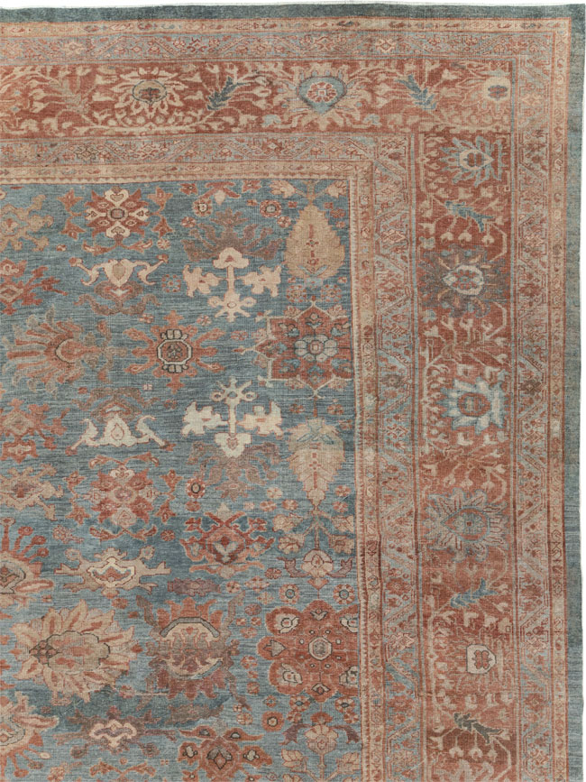 Antique Persian Mahal Oversize Carpet, No.27838 - Gsblank