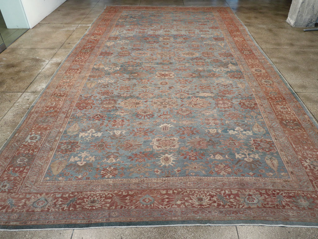 Antique Persian Mahal Oversize Carpet, No.27838 - Gsblank