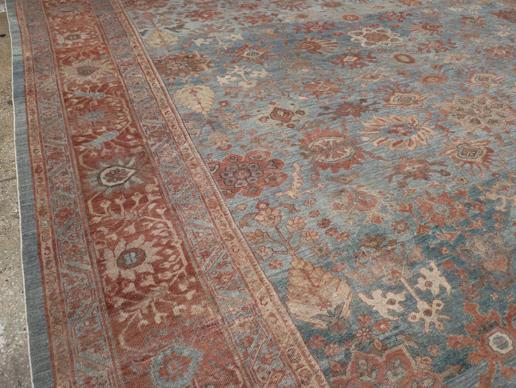 Antique Persian Mahal Oversize Carpet, No.27838 - Gsblank
