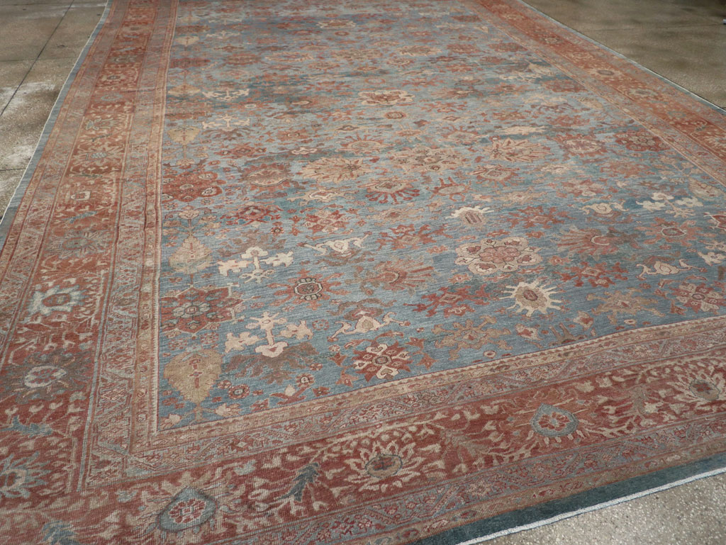 Antique Persian Mahal Oversize Carpet, No.27838 - Gsblank
