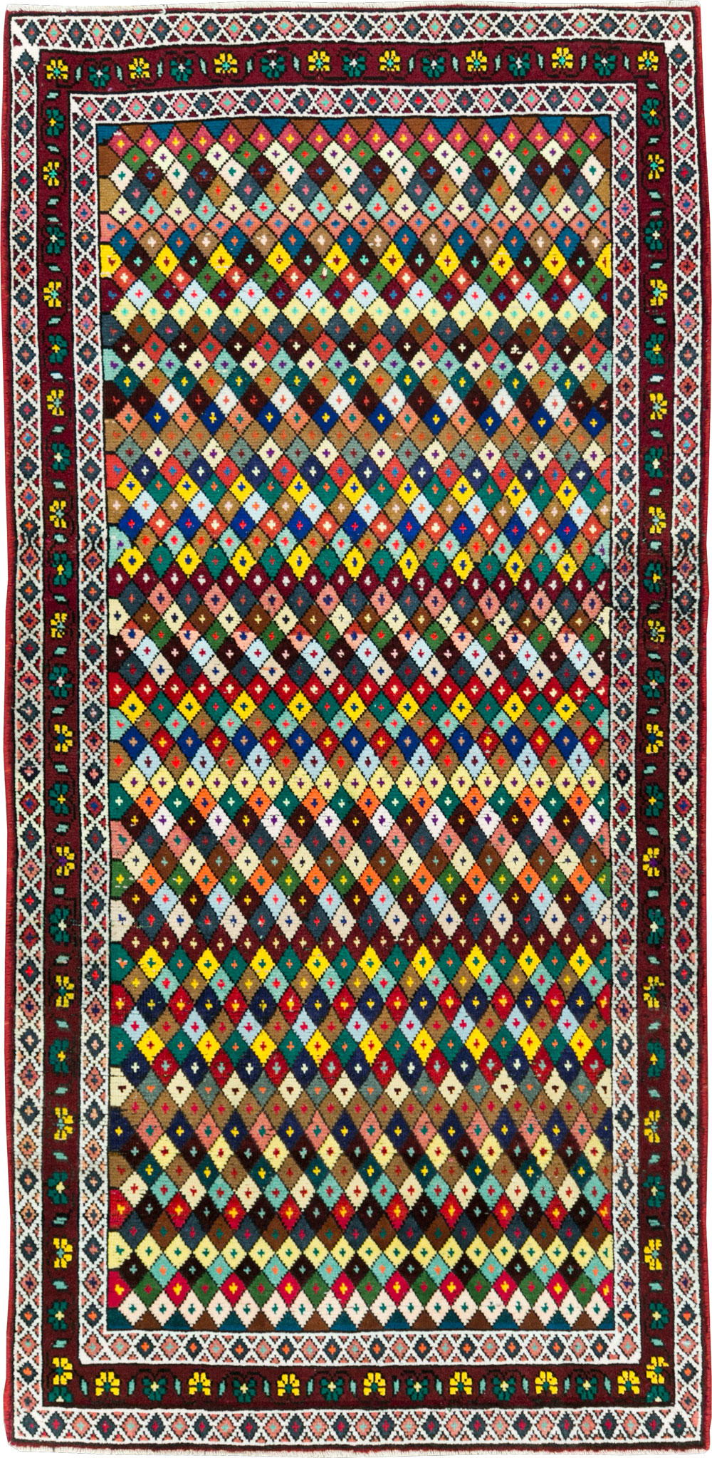 Vintage Persian Hamadan Rug, No.27865 - Gsblank