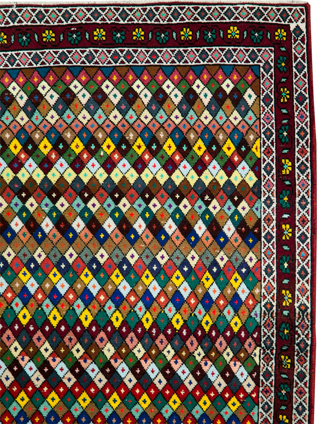 Vintage Persian Hamadan Rug, No.27865 - Gsblank