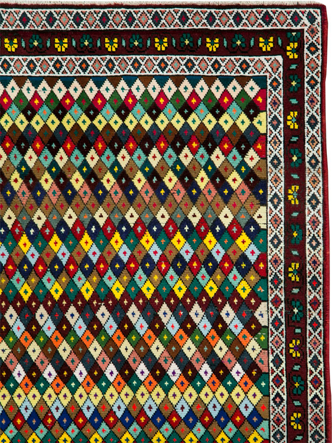 Vintage Persian Hamadan Rug, No.27865 - Gsblank