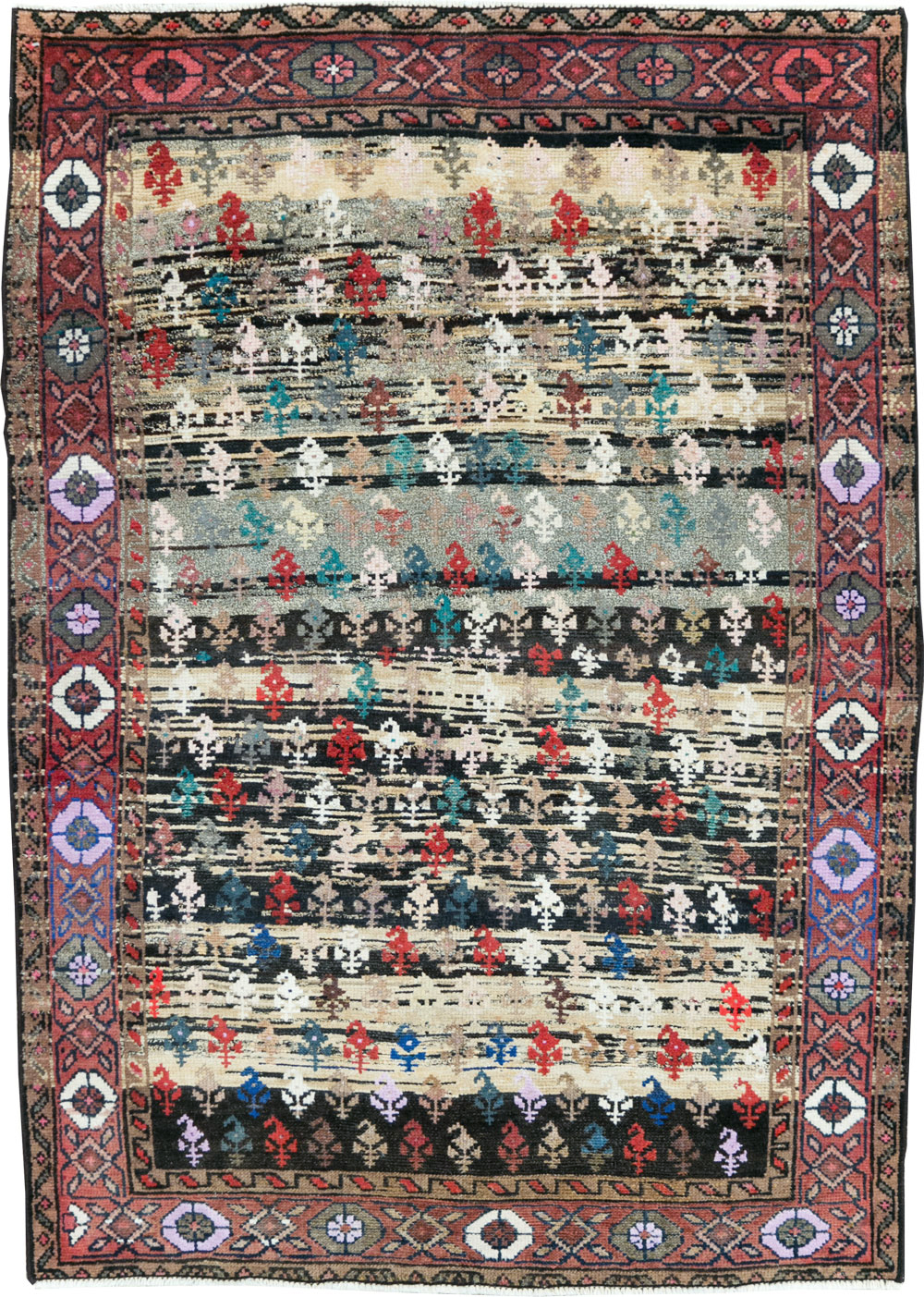 Vintage Persian Hamadan Rug, No.27866 - Gsblank