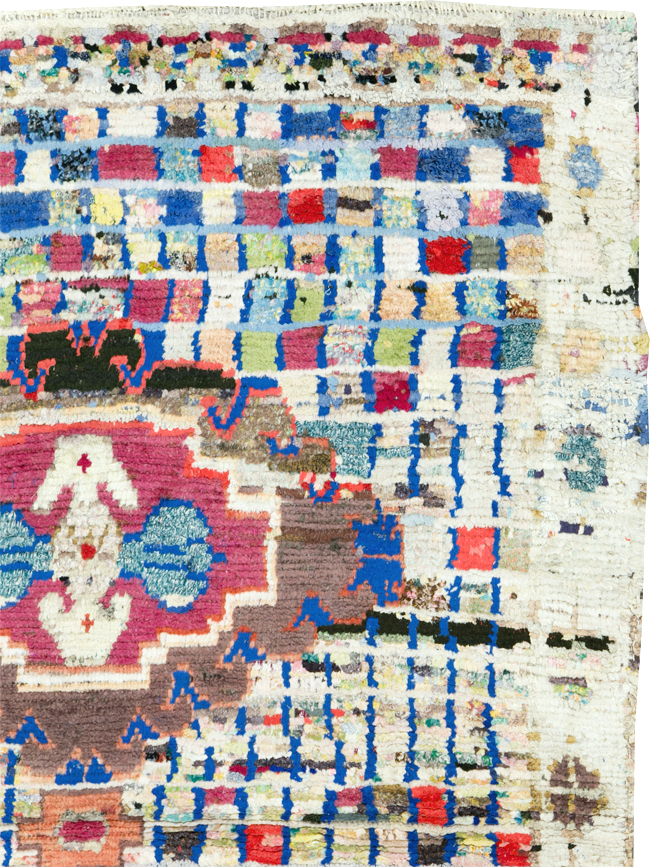 Vintage Persian Cotton Hamadan Rug, No.27867 - Gsblank