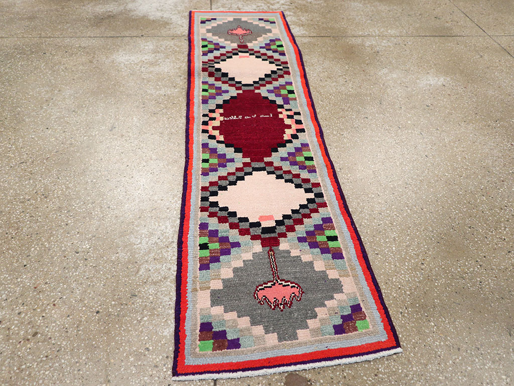 Vintage Persian Mahal Small Runner, No.27868 - Gsblank