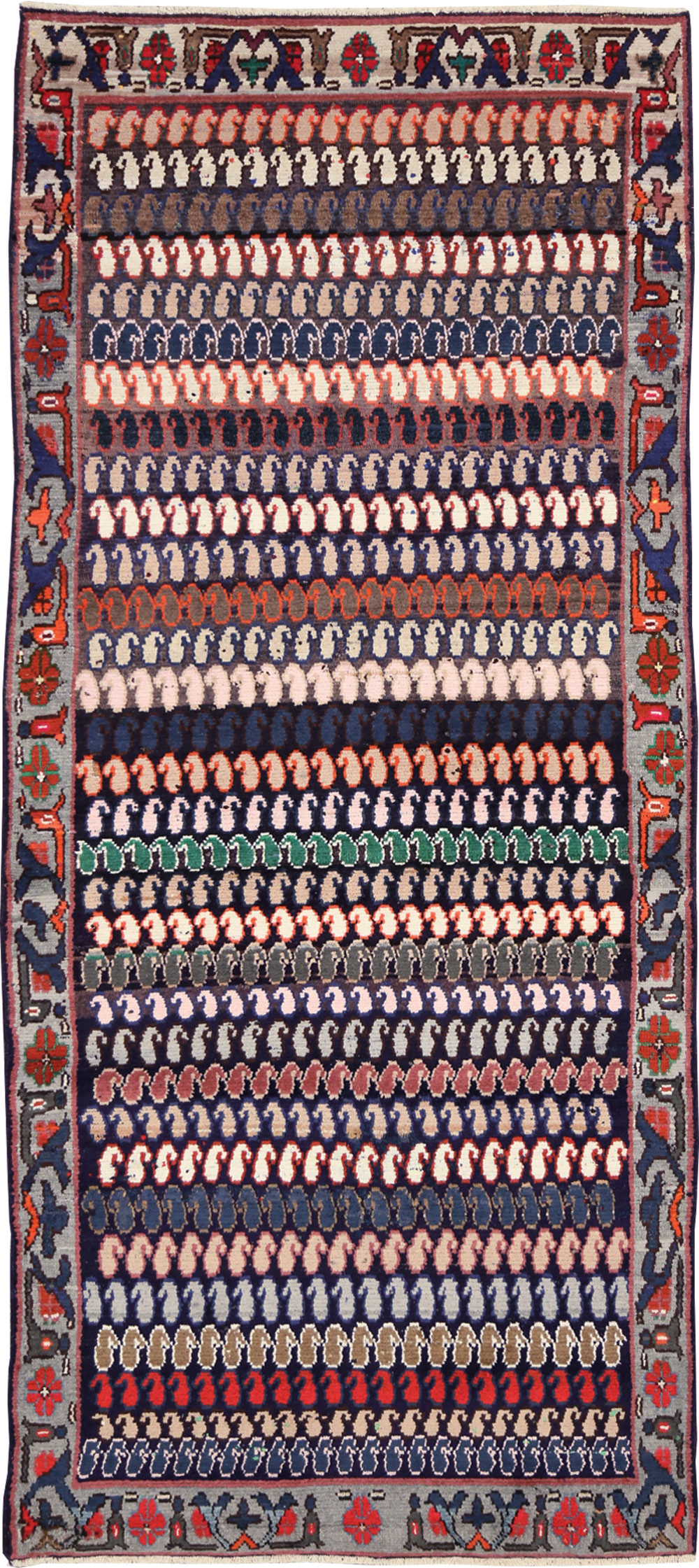 Vintage Persian Hamadan Rug, No.27871 - Gsblank