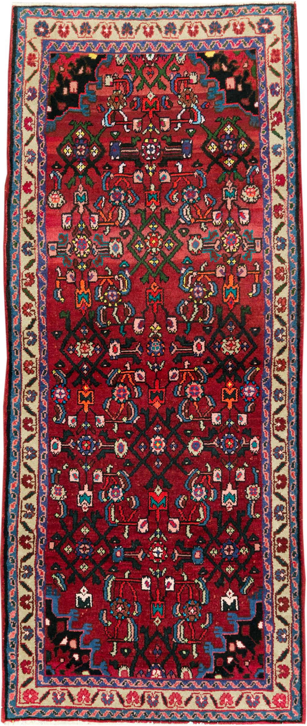 Vintage Persian Hamadan Rug, No.27879 - Gsblank