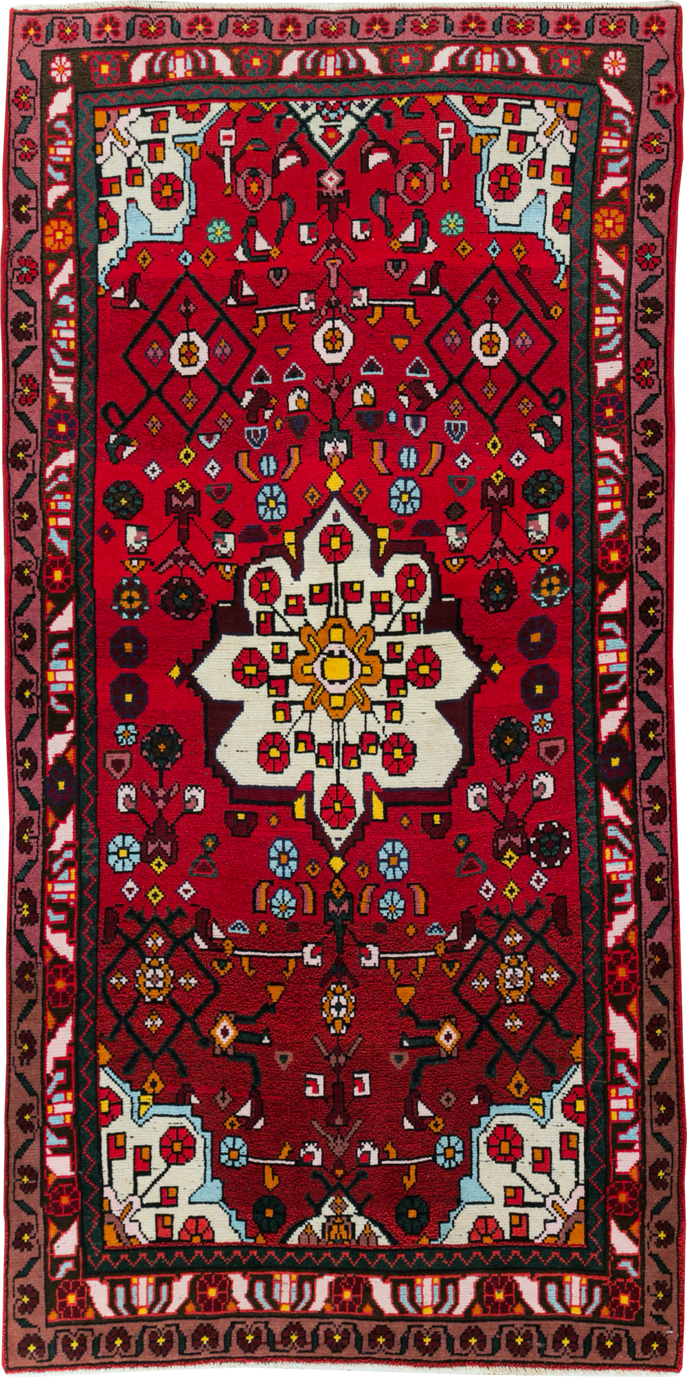 Vintage Persian Hamdan Rug, No.27880 - Gsblank