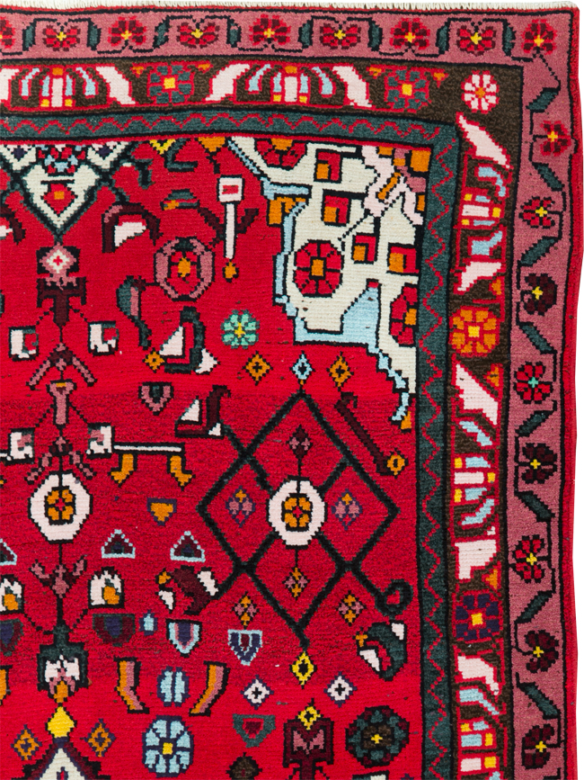 Vintage Persian Hamdan Rug, No.27880 - Gsblank