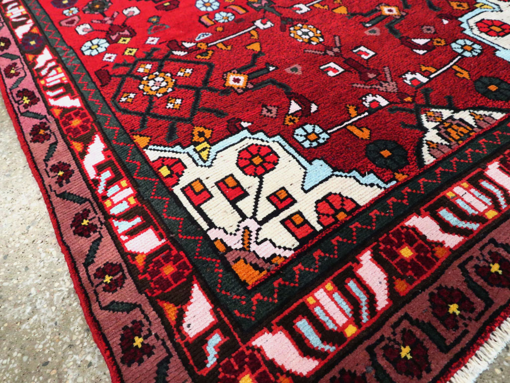 Vintage Persian Hamdan Rug, No.27880 - Gsblank