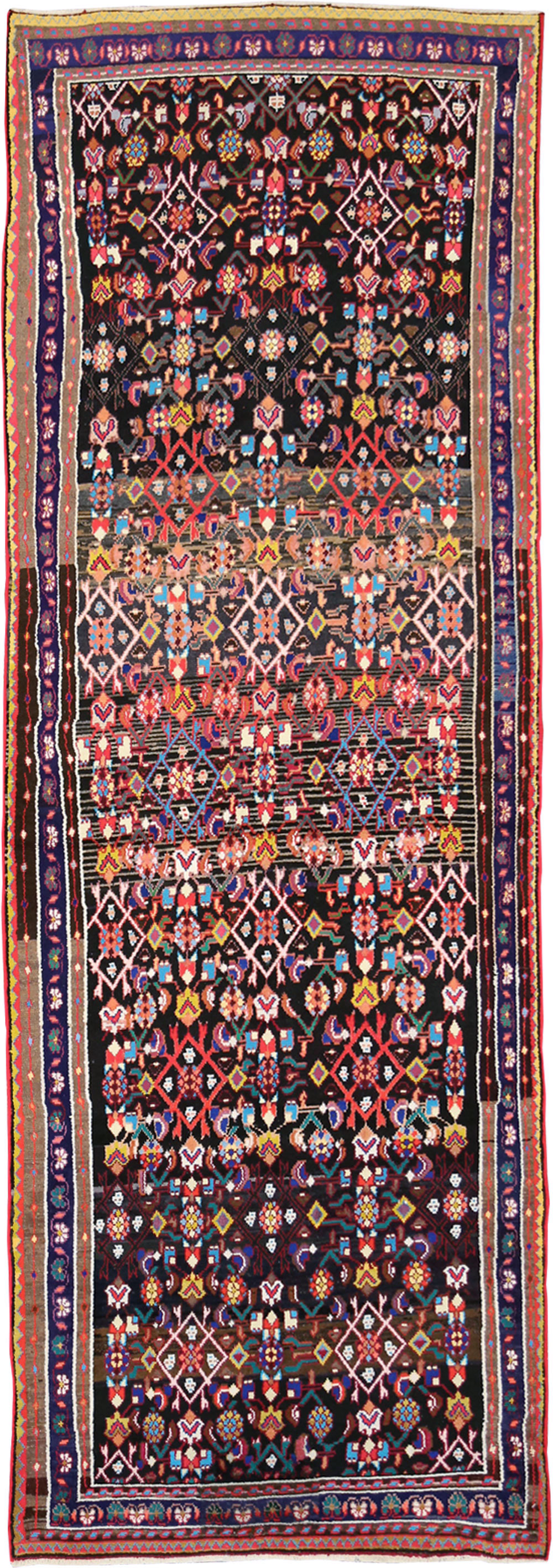 Vintage Persian Malayer Runner, No.27884 - Gsblank