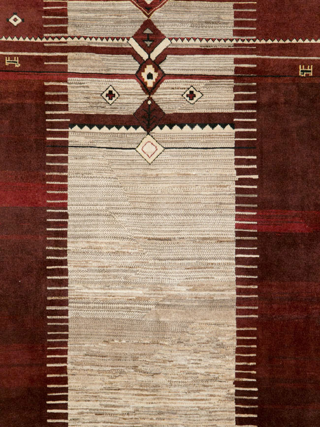 Vintage Persian Tabriz Rug, No.27885 - Gsblank