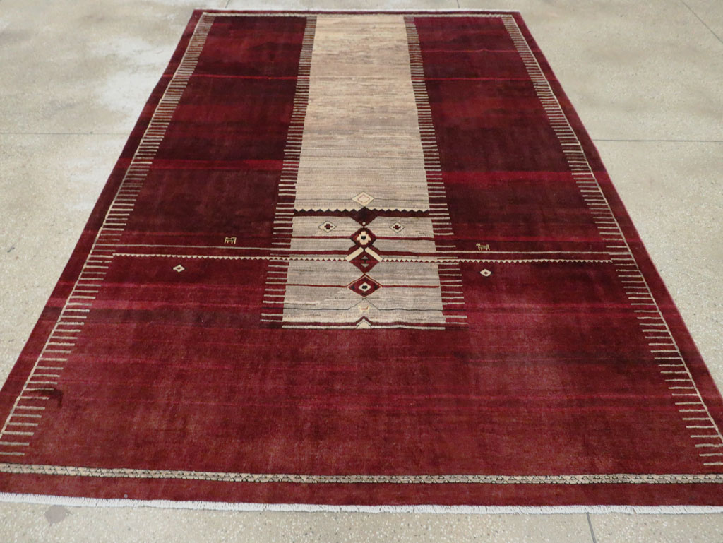 Vintage Persian Tabriz Rug, No.27885 - Gsblank