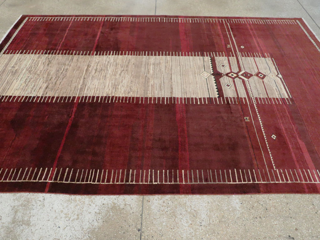 Vintage Persian Tabriz Rug, No.27885 - Gsblank