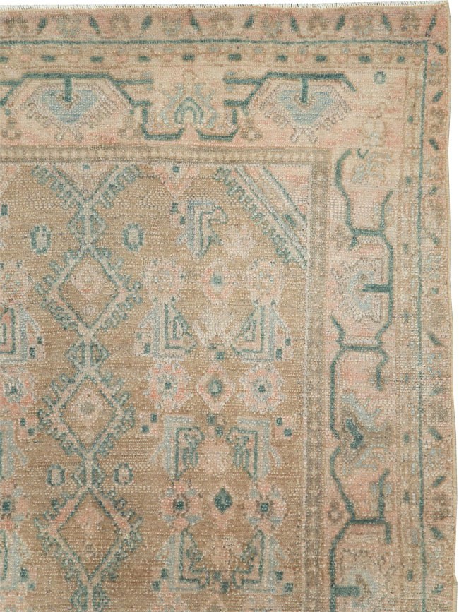 Vintage Persian Malayer Throw Rug, No.27890 - Gsblank