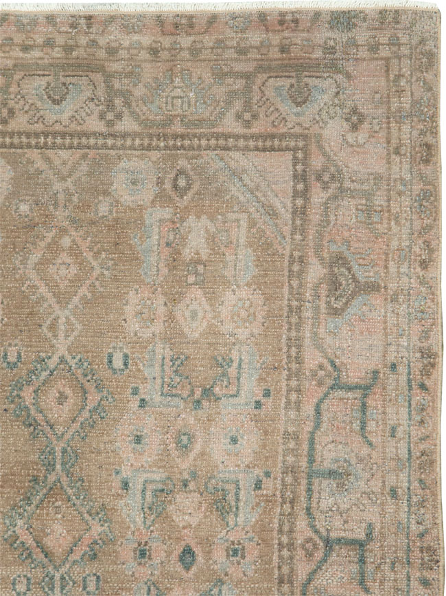 Vintage Persian Malayer Throw Rug, No.27890 - Gsblank