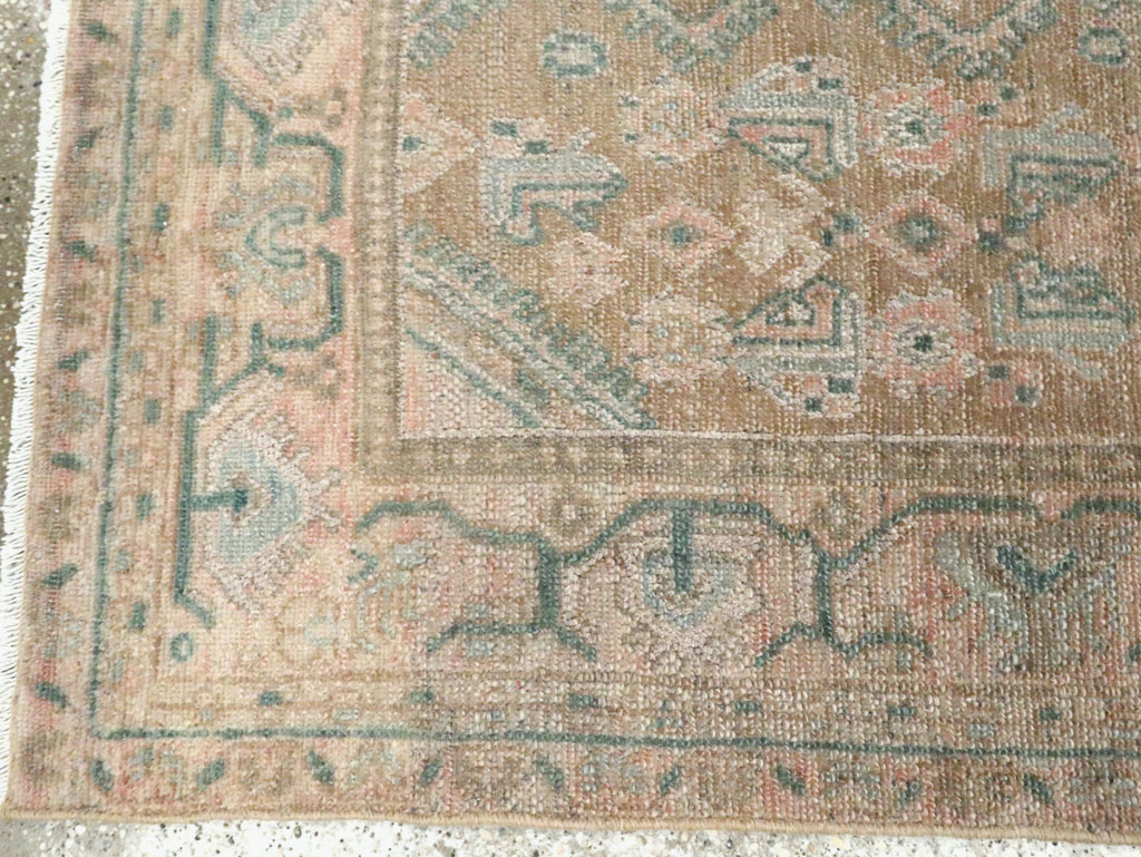 Vintage Persian Malayer Throw Rug, No.27890 - Gsblank