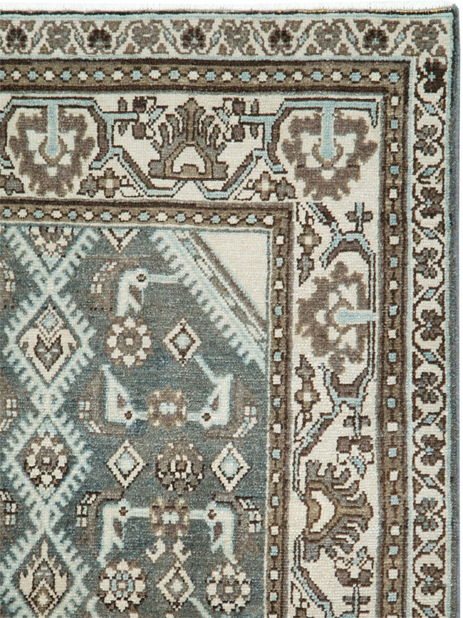 Vintage Persian Malayer Throw Rug (Pair: 1 of 2), No.27892 - Gsblank