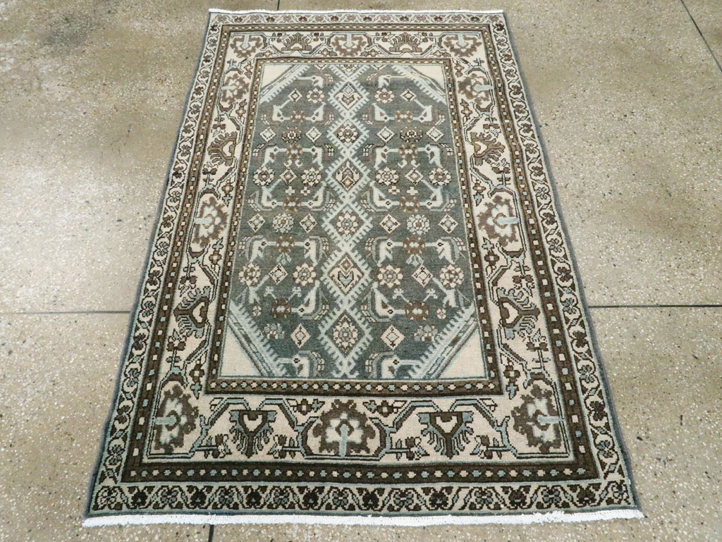 Vintage Persian Malayer Throw Rug (Pair: 1 of 2), No.27892 - Gsblank