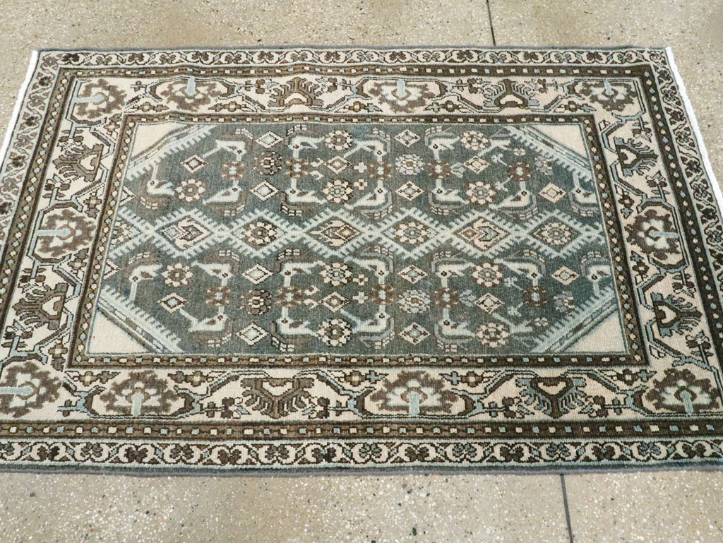 Vintage Persian Malayer Throw Rug (Pair: 1 of 2), No.27892 - Gsblank