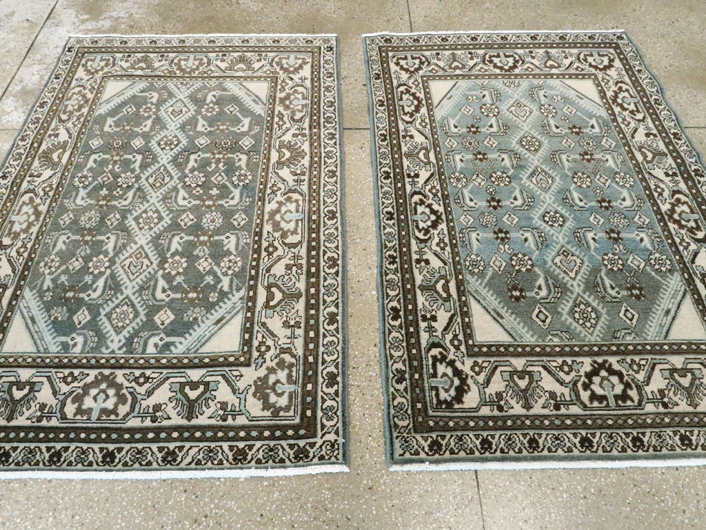 Vintage Persian Malayer Throw Rug (Pair: 1 of 2), No.27892 - Gsblank