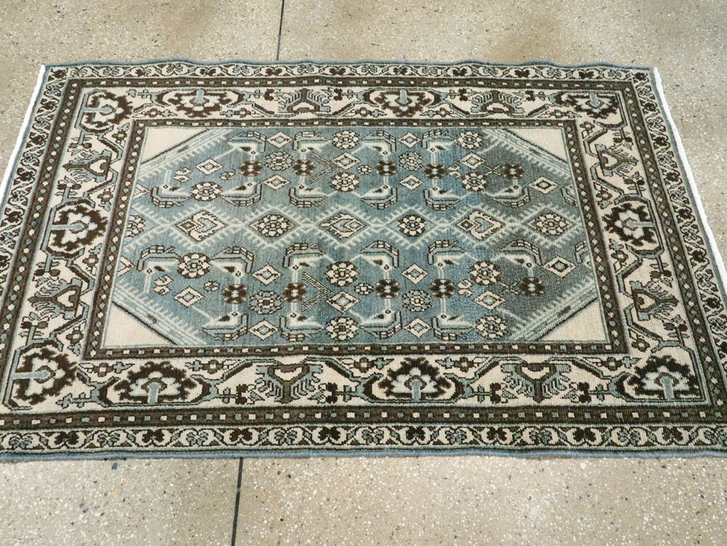 Vintage Persian Malayer Throw Rug (Pair: 2 of 2), No.27894 - Gsblank