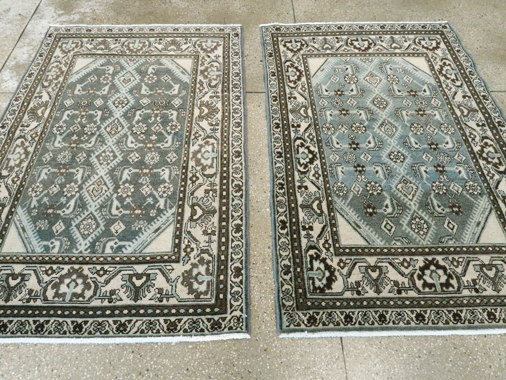 Vintage Persian Malayer Throw Rug (Pair: 2 of 2), No.27894 - Gsblank