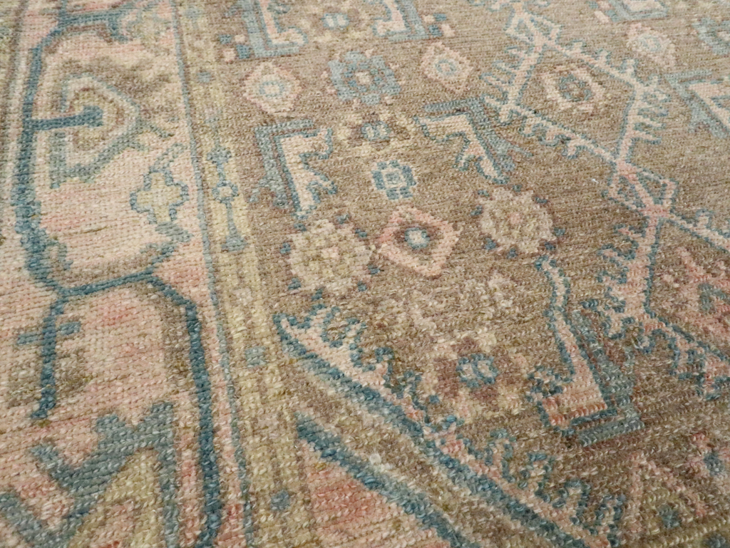 Vintage Persian Malayer Throw Rug, No.27895 - Gsblank