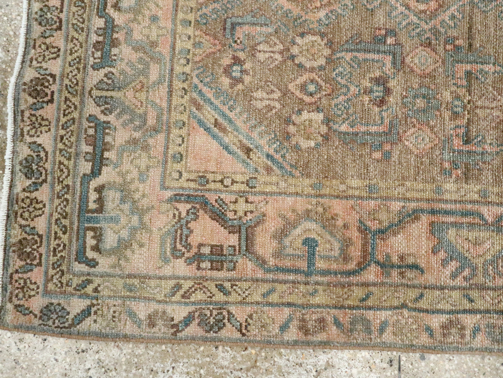 Vintage Persian Malayer Throw Rug, No.27895 - Gsblank