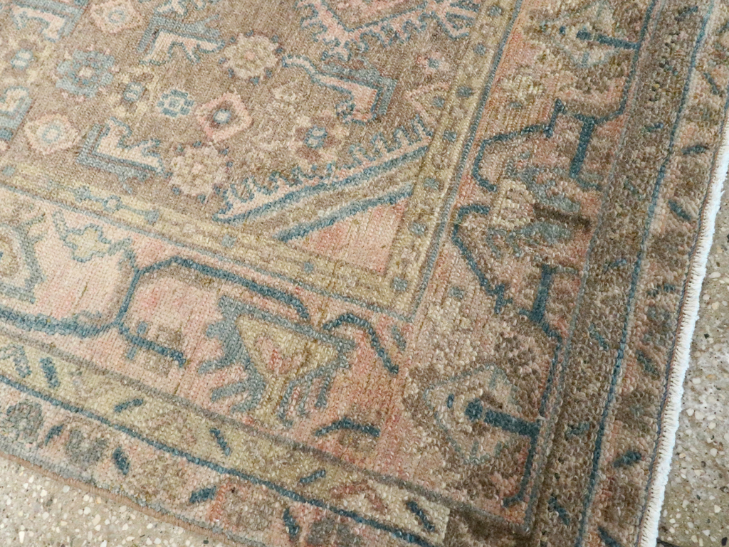 Vintage Persian Malayer Throw Rug, No.27895 - Gsblank